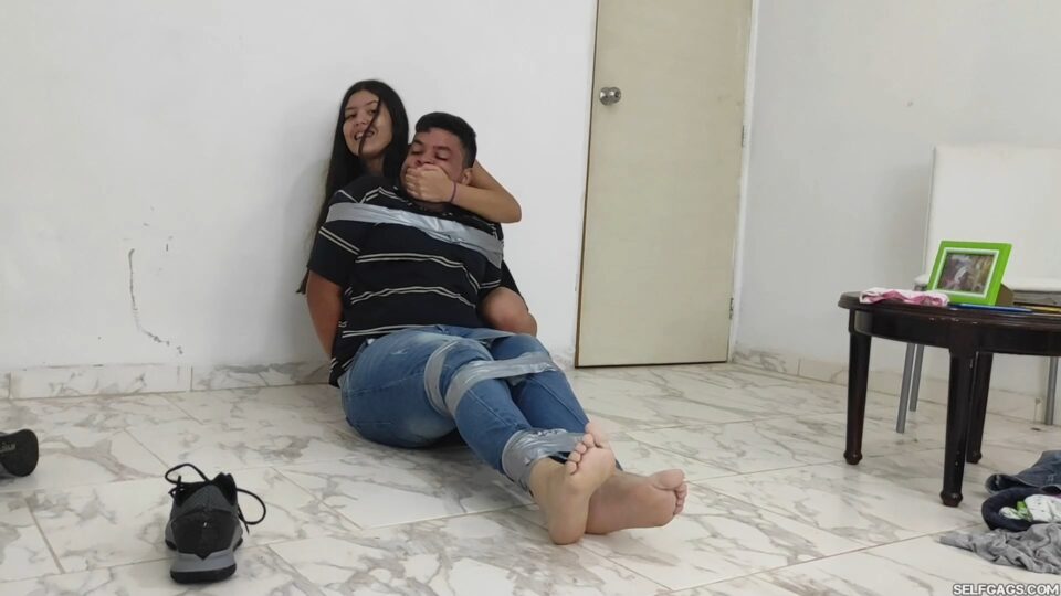 Complaining Boy Bound And Gagged By His Lazy-Ass Girlfriend! — preview image 2