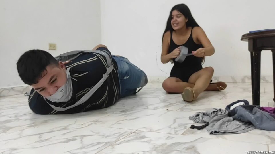 Complaining Boy Bound And Gagged By His Lazy-Ass Girlfriend! — preview image 4