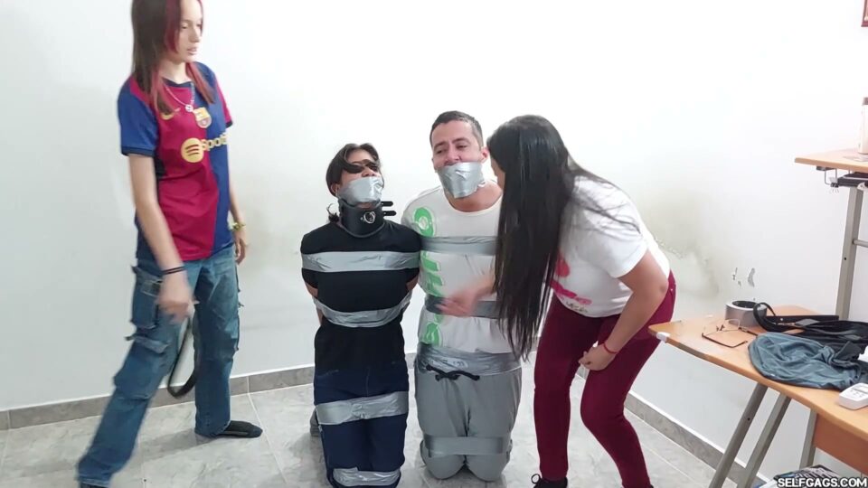 Taped Cheaters Turned Bondage Pets — preview image 5