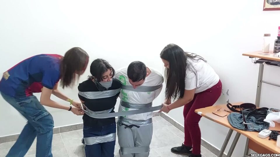 Taped Cheaters Turned Bondage Pets — preview image 6