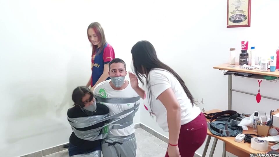 Taped Cheaters Turned Bondage Pets — preview image 9