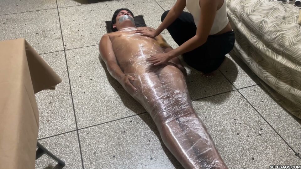 Plastic Mummified Slave Teased, Fucked & Ruined — preview image 3
