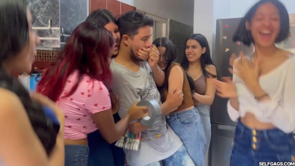 Rude Superstar Mummified and Gagged by Bratty Fangirls — preview image 2