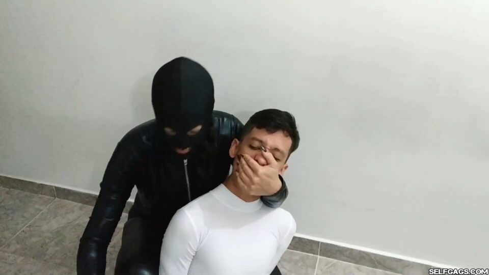 Catburglar’s Duct Tape Trap: Hogtied Hero, Sock-Gagged & Shoe-Shamed — gallery-1
