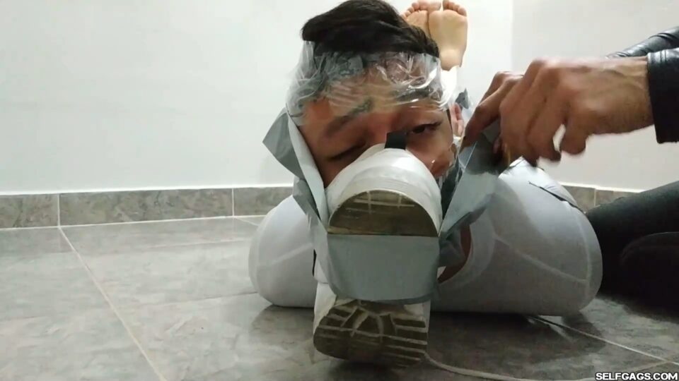Catburglar’s Duct Tape Trap: Hogtied Hero, Sock-Gagged & Shoe-Shamed — gallery-3