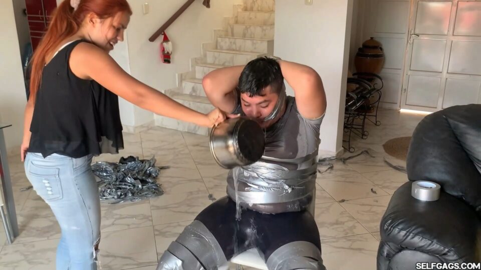 Chubby Jogger Boy Followed Home By A Crazy Duct-Tape Loving Latina Bitch! (Episode 2 of 2) — gallery-5