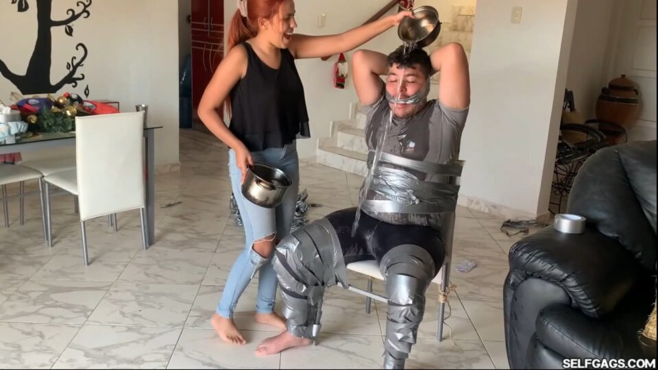 Chubby Jogger Boy Followed Home By A Crazy Duct-Tape Loving Latina Bitch! (FULL VIDEO) — gallery-4