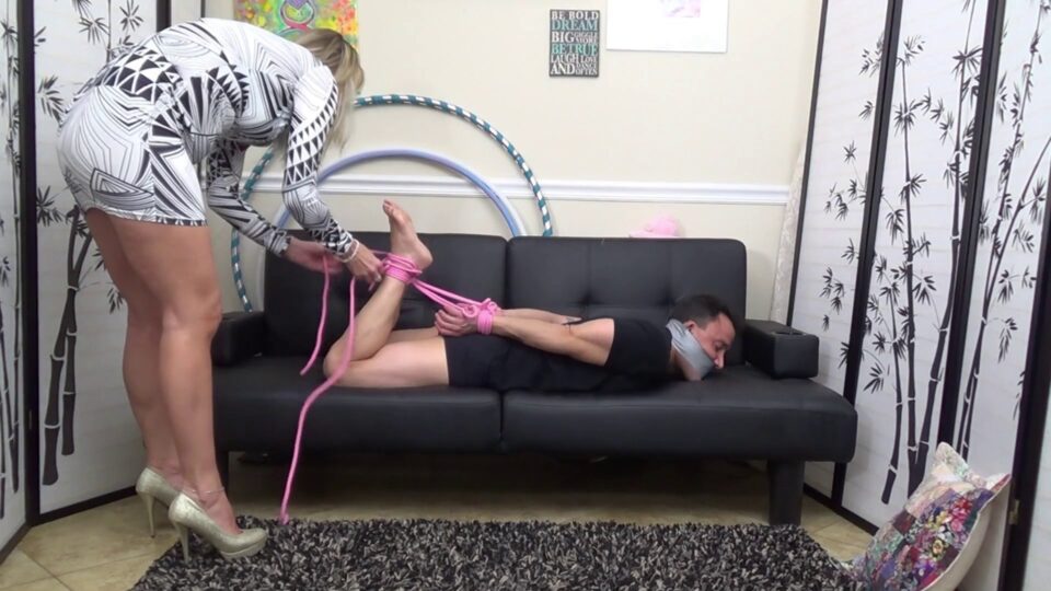 Flirting Cable Man: Hogtied And Gagged By Goddess — gallery-6