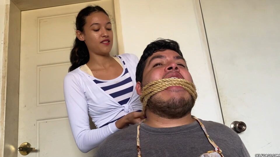 Humiliating Femdom Gag Punishment For Chubby Slave Boyfriend — gallery-2