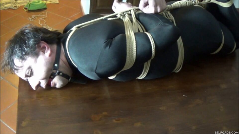 Italian Housewife Enslaves Burglar With Strict Hogtie Bondage, Gags & Domination! — gallery-7