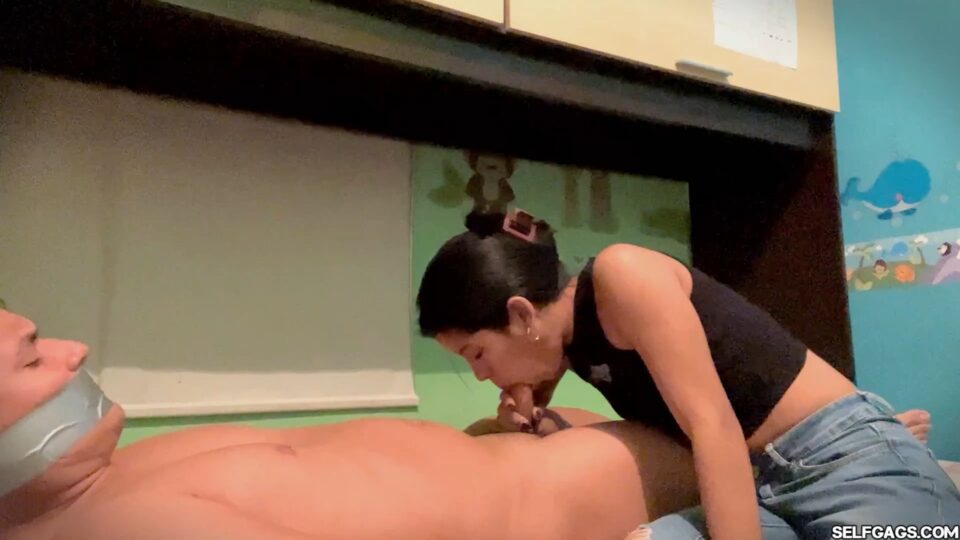 Latino Boyfriend Tied and Taped: Diana’s Kinky Blowjob Challenge! — gallery-2