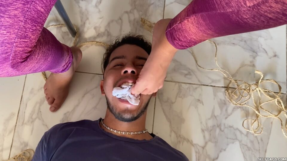 Nerdy Latina Student Turns New Classmate Into Her Bound & Gagged Foot Toy — gallery-3