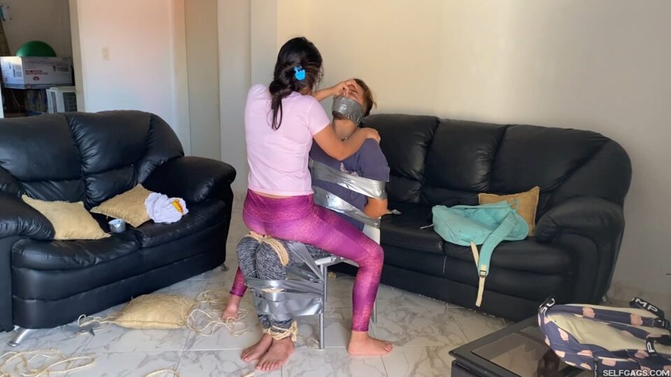 Nerdy Latina Student Turns New Classmate Into Her Bound & Gagged Foot Toy — gallery-7